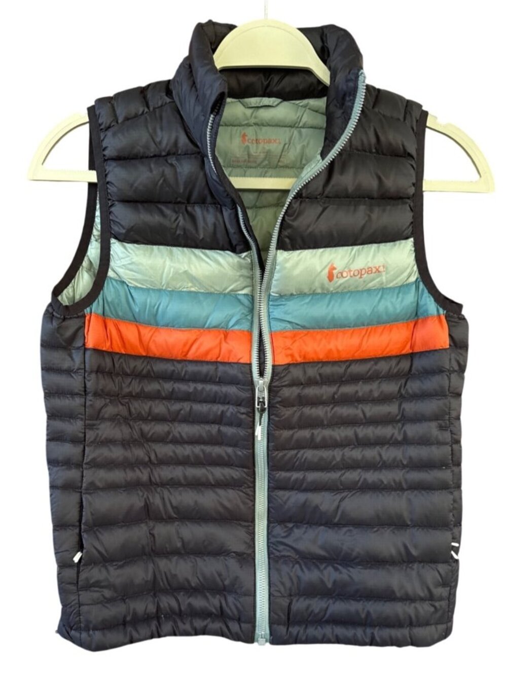 Cotopaxi Women's Black Colorblock Fuego Down Packable Puffer Vest Size XS